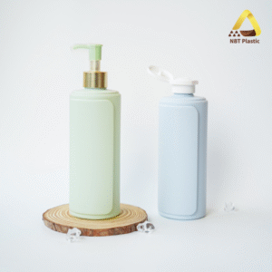 Chai HDPE 500ml thiết kế viền dọc thân chai