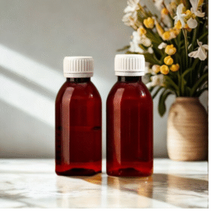 100 ml Amber plastic PET Pharma Bottle