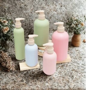 300ml-500ml HDPE bottles set multicolor