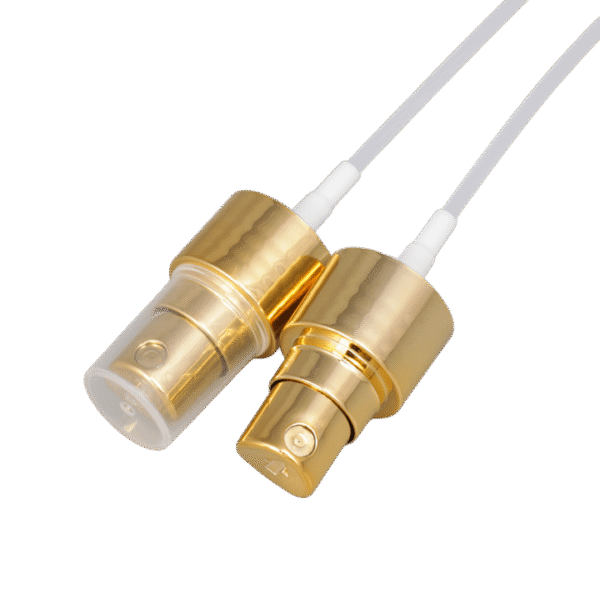 NBT Wholesale Fine Mist Perfume Cap Spray Pump 24/410 Mist Sprayer Gold Color Perfume Pump for Chemical Use