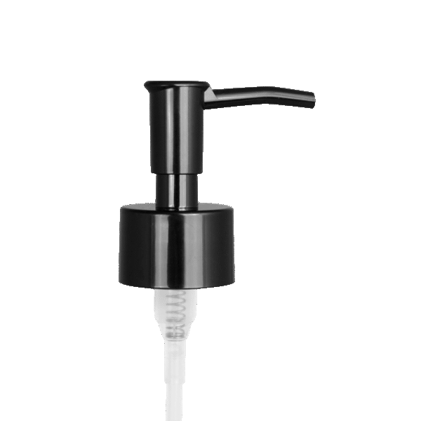 NBT Hotel Liquid Soap Dispensers Stainless Steel and Plastic Longan Empty Black Bottle with 28400 Black Pump Metal Finish