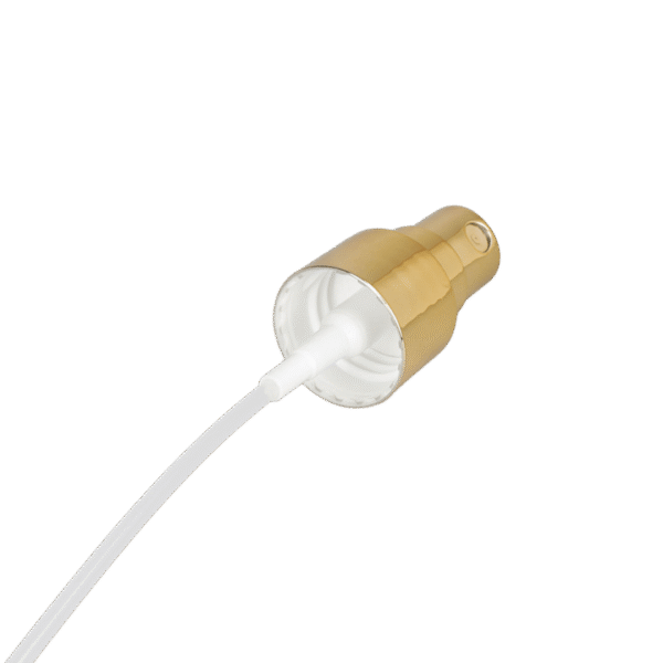 NBT Wholesale Fine Mist Perfume Cap Spray Pump 24/410 Mist Sprayer Gold Color Perfume Pump for Chemical Use