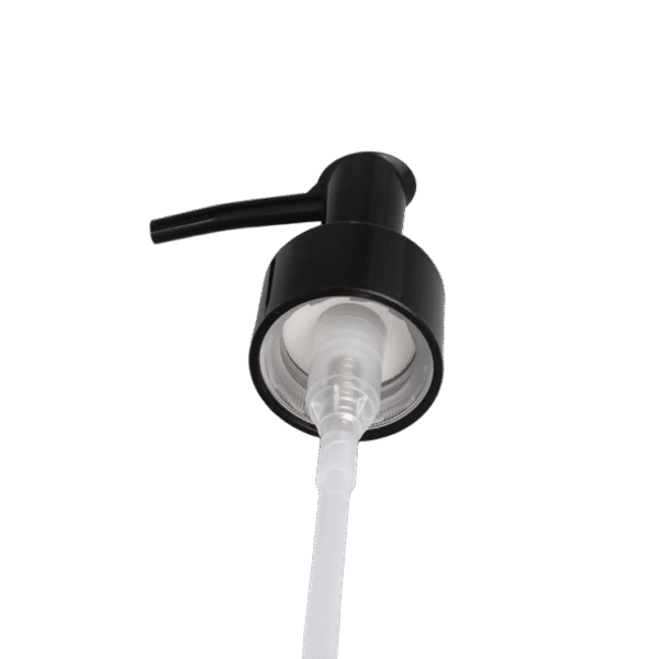 NBT Hotel Liquid Soap Dispensers Stainless Steel and Plastic Longan Empty Black Bottle with 28400 Black Pump Metal Finish