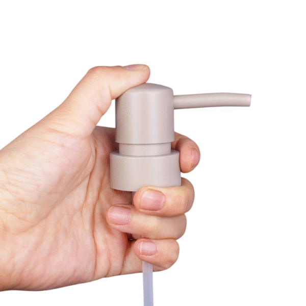NBT Hot Selling 304 Stainless Steel Lotion Soap Pump Plastic Glass Bottle with Metal Pump for Hand Gel for Chemical Use